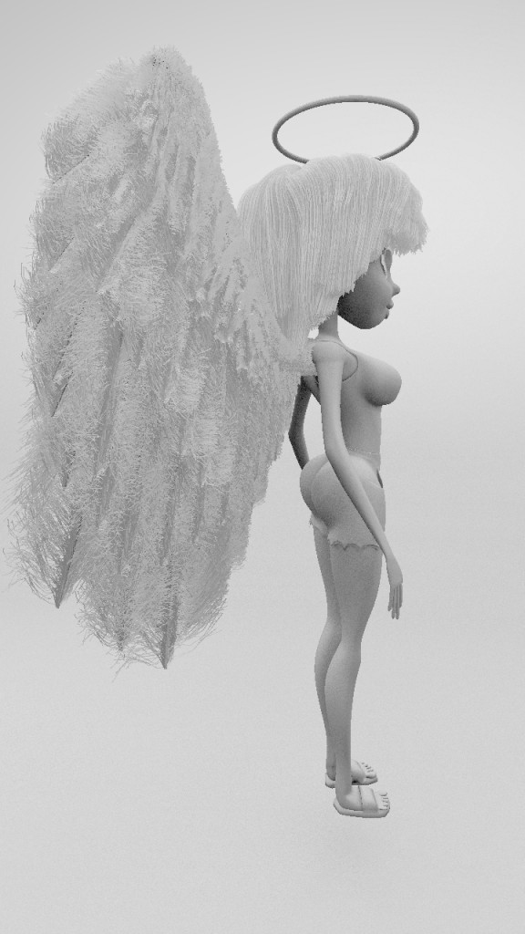 Ellie the Angel in 3D preview image 4